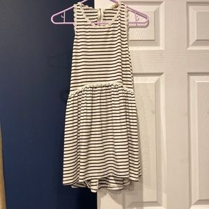 Black and white striped tank top